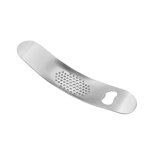 Garlic Press Boat Shaped Multi Functional Bottle Opener Stainless Steel Kitchen Tool - Product Image 4