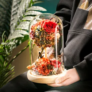 A amostra de 2022 ideias eternas flor de dente-leão preservado em domo de vidro
