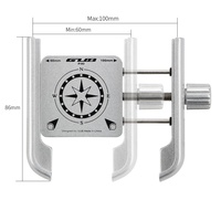 GUB P40 Support de téléphone pour vélo Support de téléphone pour moto Support pour guidon de vélo Support pour moteur de scooter