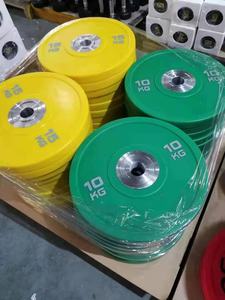 Gym de compétition <span class=keywords><strong>Kg</strong></span> changement plaques de pare-chocs ensemble de plaques d'haltérophilie Lbs plaque de pare-chocs de compétition en caoutchouc personnalisé <span class=keywords><strong>45</strong></span> livres - Product Image 4