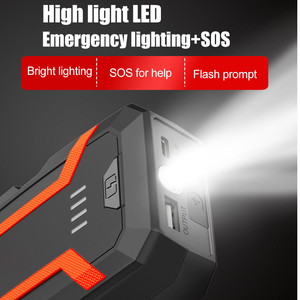 Démarreur de Voiture Portable <span class=keywords><strong>Professionnel</strong></span> 12V 1000A (Valeurs de crête) 10000mAh, Batterie d'Urgence, <span class=keywords><strong>Booster</strong></span> de Batterie, Power Bank, Kit de Démarrage de Voiture - Product Image 5