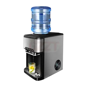 Mini máquina de hielo comercial multifuncional, 20Kg/24 horas, portátil, 12Kg, automática, para el hogar