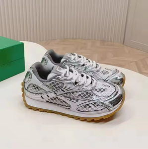 Sneakers alla Moda per Uomo e <span class=keywords><strong>Donna</strong></span>, Nuove Scarpe BV di Design in Pelle di Alta Qualità, Traspiranti, Leggere, con Lacci e Punta Morbida - Product Image 5