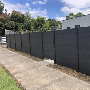 Paneles de valla de privacidad para exteriores de metal para privacidad de jardín de 8 pies modernos sostenibles valla de patio horizontal valla de listón de privacidad - Product Image 2