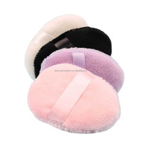 Pinceau éventail professionnel Vente en gros Applicateurs de maquillage doux Éponges de beauté Cheveux synthétiques Manche en plastique Fond de teint de marque privée