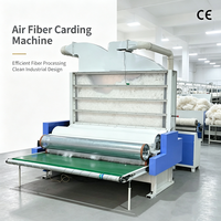 Équipement d'ouverture et de cardage de rembourrage en polyester entièrement automatique haute capacité HENJU, capacité 250 kg/h, conversion de fréquence