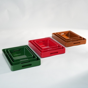 Bandeja de servir de laca artesanal de lujo Minh Giang para hostelería de hoteles y utensilios de cocina premium para el hogar. - Product Image 2