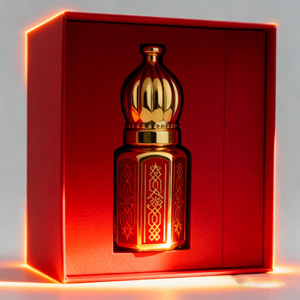 Mini <span class=keywords><strong>flacon</strong></span> de luxe <span class=keywords><strong>vide</strong></span> en verre octogonal doré de 3 ml, 6 ml, 12 ml avec bouchon à vis pour huile essentielle, attar, <span class=keywords><strong>parfum</strong></span> et huile de oud - Product Image 5