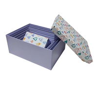 Coffrets cadeaux de Noël et de la Saint-Valentin écologiques, réutilisables, en matériaux recyclés, portables, de différentes tailles, 10 pièces, boîte rigide