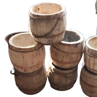 Chinois Antique Rustique En Bois Accessoires Faits À La Main Nouveau-Né Photographie Berceaux Photo Tir Soutiens Bébé panier seau