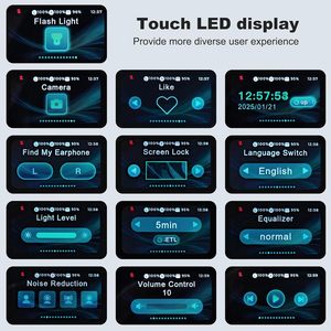 G08 Bone Conduction Tai Nghe <span class=keywords><strong>Bluetooth</strong></span> 5.4 Earbuds Clip-On Tai Thoải Mái Không Thấm Nước Thể Thao Hiển Thị Kỹ Thuật Số Tai Nghe - Product Image 5