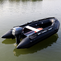 Prix d'usine – Bateau de pêche gonflable en PVC de 0,9 mm, bateau à rames, bateau de sauvetage en caoutchouc avec tuyau d'air de 3 m