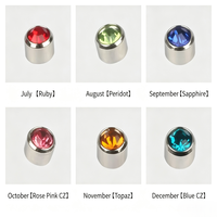 Boucles d'oreilles clous en acier inoxydable, 12 couleurs, finition métallique brillante, pour les passionnés de mode