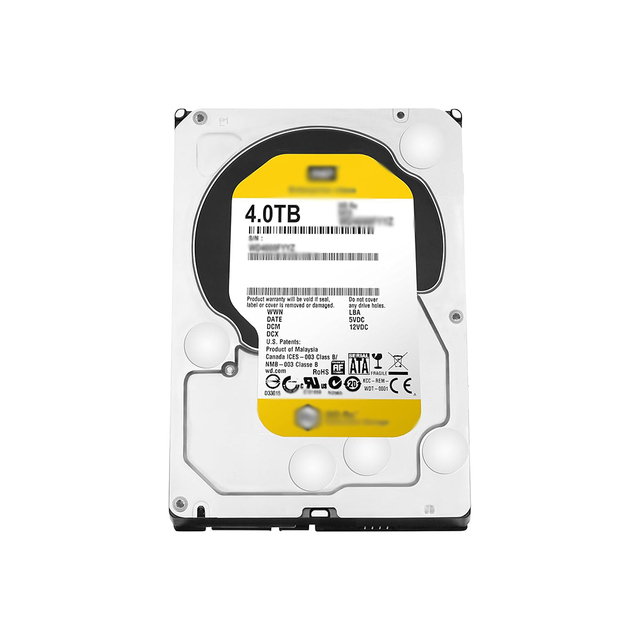WD4000FYYZ 4TB 7200RPM 3.5 Inch SATA HDD WD4000FYYZ Enterprise Hard Drive 6Gb/s 64MB Cache Internal Storage Supplier