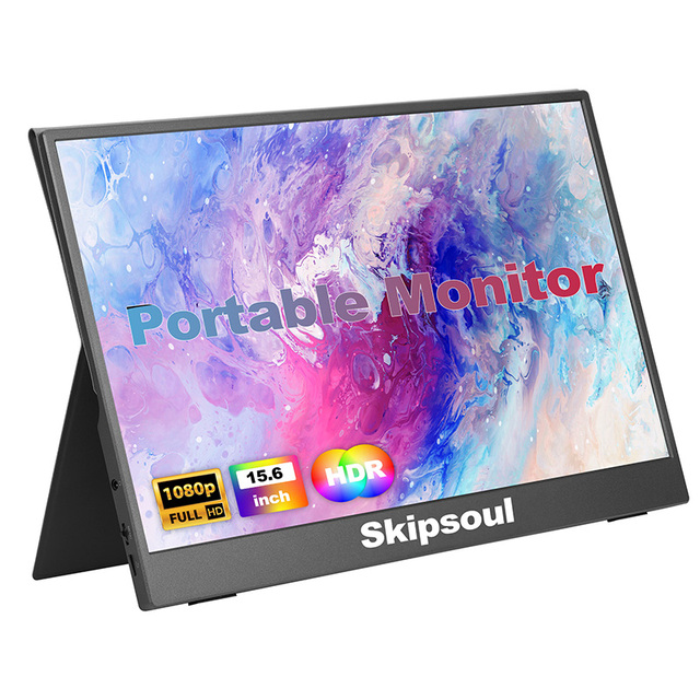 15.6 Inch Portable Monitor 1080p HDR IPS Screen With USB Type C Mini for Phone Laptop Pc Xbox Ps4