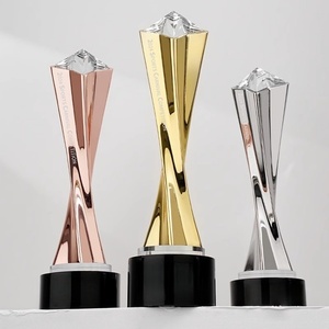 Premio in cristallo in resina regali Souvenir 8x30cm oro argento rame trofeo di cristallo personalizzato premi creativi incisi - Product Image 6