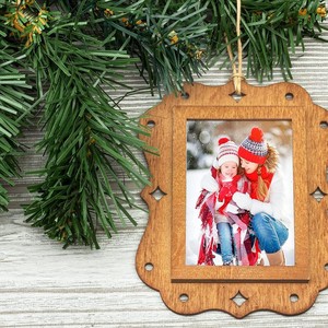 Wood Photo <b>Frame</b> Rectangular <b>Wall</b> Hanging Durable For Living Room Bedroom Study - Product Image 4