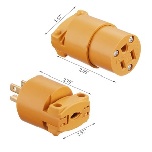 Linsheng Easy Assembly Nema 5-15P 15A 125V AC <strong>Plug</strong> USA Canada Male DIY Rewire Grounding <strong>Plug</strong> - Product Image 5