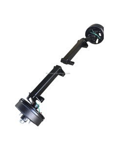Usine meilleur 3500LBS remorque demi-couple essieu avec frein remorque frein roue essieu assemblage personnalisé avec frein Torsion essieu - Product Image 3