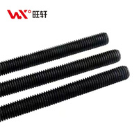 Customized Durable Black Oxide Carbon Steel Metric Thread M14 To M36 Heavy Duty Industrial Construction Stud Full Threaded Rod