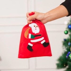 Bolsas de Navidad Grandes de Buena Calidad con Logotipo Personalizado al por Mayor, Bolsas Rojas para Decoración Navideña - Product Image 2