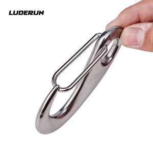 Stainless Steel Spring <b>Hook</b> <b>Boat</b> Fitting Marine Hardware Keychain Ring Accessory - Product Image 3