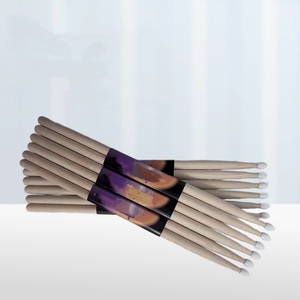 <span class=keywords><strong>Baquetas</strong></span> de Madera de Arce Natural al por Mayor de Fábrica, 5A 7A 2B 5B, Puntas de Nailon para Práctica, Se Acepta Logotipo Personalizado - Product Image 3