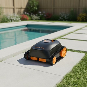 Nettoyeur de <span class=keywords><strong>piscine</strong></span> robotisé sans fil Addotron, moteur sans balais efficace, pour piscines enterrées, nettoyage des murs et des sols - Product Image 1