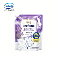 Pochettes Doypack à bec verseur de 1L à 5L, anti-fuite, personnalisables, pour emballage de tampons, détergent lessive, lotion corporelle/mains