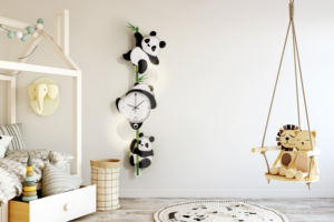 <span class=keywords><strong>นาฬิกา</strong></span>ติดผนัง LED แพนด้าสไตล์ครีมที่ทันสมัยแถบไฟตกแต่งสร้างสรรค์สำหรับห้องนั่งเล่นครบรอบตกแต่งบ้าน<span class=keywords><strong>ภาพ</strong></span>พิมพ์ดิจิตอล - Product Image 4