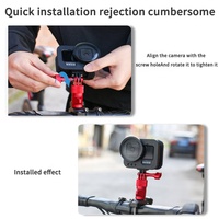Nouveau support de téléphone portable à pince en aluminium pour vélos vélos motos Scooters pour accessoires d'appareil photo