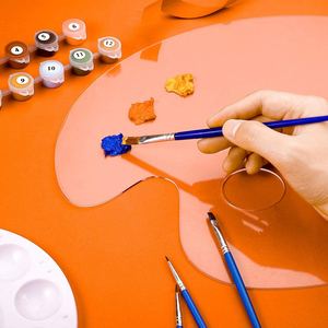 <span class=keywords><strong>Palette</strong></span> <span class=keywords><strong>de</strong></span> <span class=keywords><strong>peinture</strong></span> à l'huile transparente en acrylique, anti-adhésif ovale, 15.7x11.8 pouces, pour <span class=keywords><strong>peinture</strong></span> artisanale, bricolage, 1 ou 2 pièces - Product Image 6