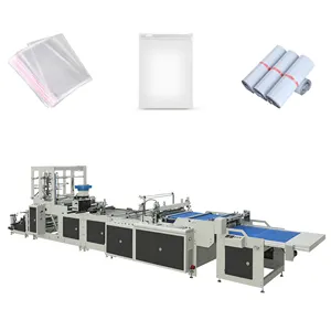 PE BOPP HDPE Automatic Zipper Packaging Pouch Center Seal Doypack Stand Up Zip Lock Plastic Bag Making Machine