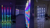 Tubo LED RGB 360 con Control Inalámbrico por Software DMX512 IP65, Luz Matricial de Alto CRI 90