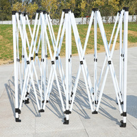 Carpa Toldo Gazebo Grande de 6x3 para Exterior con Estructura de Metal y Paredes Laterales de Tela para Playa, Distancia entre Bahías de 5m, Marquesina para Eventos Publicitarios en Venta