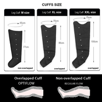 Bottes de compression pneumatique à 6 chambres VU avec pression réglable pour massage des jambes et lymphœdème