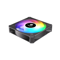 Ventilateur de refroidissement ARGB à roulement hydraulique avec dissipateur thermique en cuivre haute performance de 120 mm pour boîtier de PC gamer, processeur