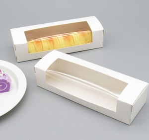 Scatola da forno per pasticceria in cartone bianco mantieni ciambelle, muffin, <span class=keywords><strong>biscotti</strong></span> scatola per imballaggio di pane per crostate all'<span class=keywords><strong>uovo</strong></span> sicura <span class=keywords><strong>con</strong></span> finestra trasparente - Product Image 3