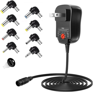 Adaptador de Corriente Universal Belker de 12 W, 3-12 V CA/CC, con 8 Puntas Intercambiables para Electrónicos del Hogar - Máx. 1000mA - Product Image 1