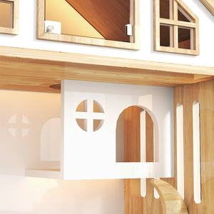 Maison de chat d'intérieur haut de gamme personnalisable Villa élégante de luxe pour animaux de compagnie Grand nid panoramique <span class=keywords><strong>Cage</strong></span> pour chat Comptoir pointu Vitrine <span class=keywords><strong>Animal</strong></span> - Product Image 3