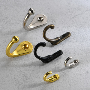 Gancho de pared Platinum Link de un solo orificio, de aleación de zinc fundido a presión, para montaje en cajones y puertas. - Product Image 1