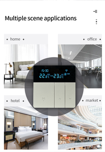 Tuya thông minh <span class=keywords><strong>Wifi</strong></span> push button nhiệt dưới sàn sưởi ấm nước/nồi hơi điện điều khiển nhiệt độ tường nhà tự động hóa - Product Image 6