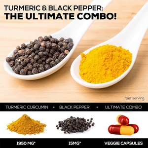 Suplemento de Cúrcuma y Curcumina de Alta Venta con Soporte Herbal para las Articulaciones para Adultos, Cápsulas de Cúrcuma y Curcumina - Product Image 2