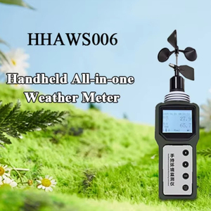 HHAWS006 Station météo portable intelligente avec batterie AAA 1,5 V, anémomètre agricole USB, moniteur météo - Product Image 1