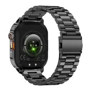 นาฬิกาสมาร์ทวอทช์ผู้ชายรุ่น AK80 สายสแตนเลสกันน้ำ รองรับการโทรผ่านบลูทูธ  ติดตามการออกกำลังกายและกิจกรรมกลางแจ้ง สำหรับโทรศัพท์ Android/iOS - Product Image 4