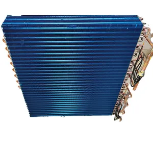 factory customization finned copper and aluminum tube and sheet evaporator refrigerated display cabinet fin heat exchanger