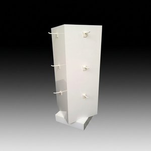 Venta al por mayor de fábrica encimera de acrílico base giratoria accesorios para teléfonos móviles soporte de exhibición con ganchos - Product Image 1