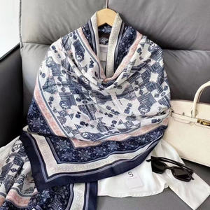 Écharpe Légère et Respirante Printemps-Été pour Femme, Style Élégant, Grande Taille 180cm, Couleurs Contrastées, Châle de Plage et de <span class=keywords><strong>Voyage</strong></span> pour la Protection Solaire - Product Image 6