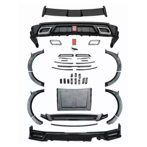 ใหม่500ถัง SUV ชุดภายนอกเต็มรูปแบบพายุเฮอริเคนสีดำสไตล์อัศวินพร้อมตะแกรงกันชนและฝากระโปรง - Product Image 2