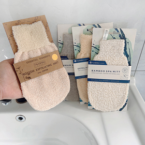 Mitaines <span class=keywords><strong>de</strong></span> Douche en Loofah Naturel et Doux, Gants <span class=keywords><strong>de</strong></span> Bain en Chanvre pour l'Exfoliation <span class=keywords><strong>de</strong></span> <span class=keywords><strong>la</strong></span> Peau, et <span class=keywords><strong>Gant</strong></span> <span class=keywords><strong>de</strong></span> <span class=keywords><strong>Toilette</strong></span> pour le Gommage Corporel et le Nettoyage - Product Image 3